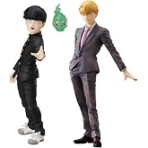 YLQANONG Mob Reigen Arataka Figures Arataka Reigen Anime Figure Statues PVC Mob Anime Action Figurine 6.3IN