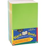 Hygloss Products Colorful Blank Books â€“ Books for Journaling, Sketching, Writing & More â€“ Great for Arts & Crafts - 10 Assorted Bright, Fun Colors - 5.5 x 8.5 Inches - 10 Pack