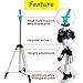 AORAEM Mannequin Head Tripod Training Head Holder Wig Stand Hairdressing Wig Tool Aluminum Alloy Adjustable Foldable with Carry Bag for Cosmetology