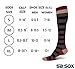 SB SOX Compression Socks (20-30mmHg) for Men & Women - BEST Stockings for Running, Medical, Athletic, Edema, Diabetic, Varicose Veins, Travel, Pregnancy, Shin Splints. (Stripes - Gray/Purple, Medium)