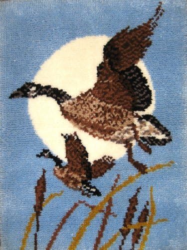 M C G Textiles 24 x 32-inch Moon Geese Latch Hook Kit by M C G Textiles