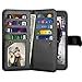Tekcoo Compatible for LG K20 V/LG K20 Plus/LG Harmony/LG Grace/LG V5 / K10 2017 PU Leather Wallet Case, Luxury ID Credit Card Slots Holder Flip Cover [Detachable Magnetic Hard Case] - Black