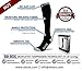 SB SOX Lite Compression Socks for Men & Women (15-20mmHg) – Best Compression Socks for Travel, Sports, and Daily Wear - XXL Sizes too! (Black/Gray, L/XL)