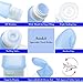 Leak Proof Travel Bottles Set, 4 Refillable TSA Approved Silicone Travel Containers For Liquids with Silicone Cream Jar and Clear EVA Toiletry Case By AusKit