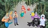 Disney's The Little Mermaid Ornament Set- (7) PVC Figure Ornaments Included - Limited Availability