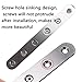 Sumnacon 8 Pcs Stainless Steel Flat Plates - 6 Inch Heavy Duty Mending Plate Straight Corner Brace Brackets Connector Furniture Repair Fixing Joint with Screws, Silver