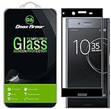 Dmax Armor for Sony Xperia XZ Premium [Tempered Glass] Screen Protector, (Full Screen Coverage) (Black)