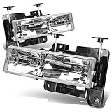Chevy/GMC C/K-Series 2-PC Lamps Headlight/Bumper Lights Kit (Chrome Housing) - 4 Gen GMT400