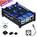 iuniker Raspberry Pi 4 Case, Raspberry Pi 4 Case with Fan Raspberry Pi 4 Heatsink Raspberry Pi 4 Fan Raspberry Pi Case for Raspberry 4 Model B/Pi 4b (Blue)