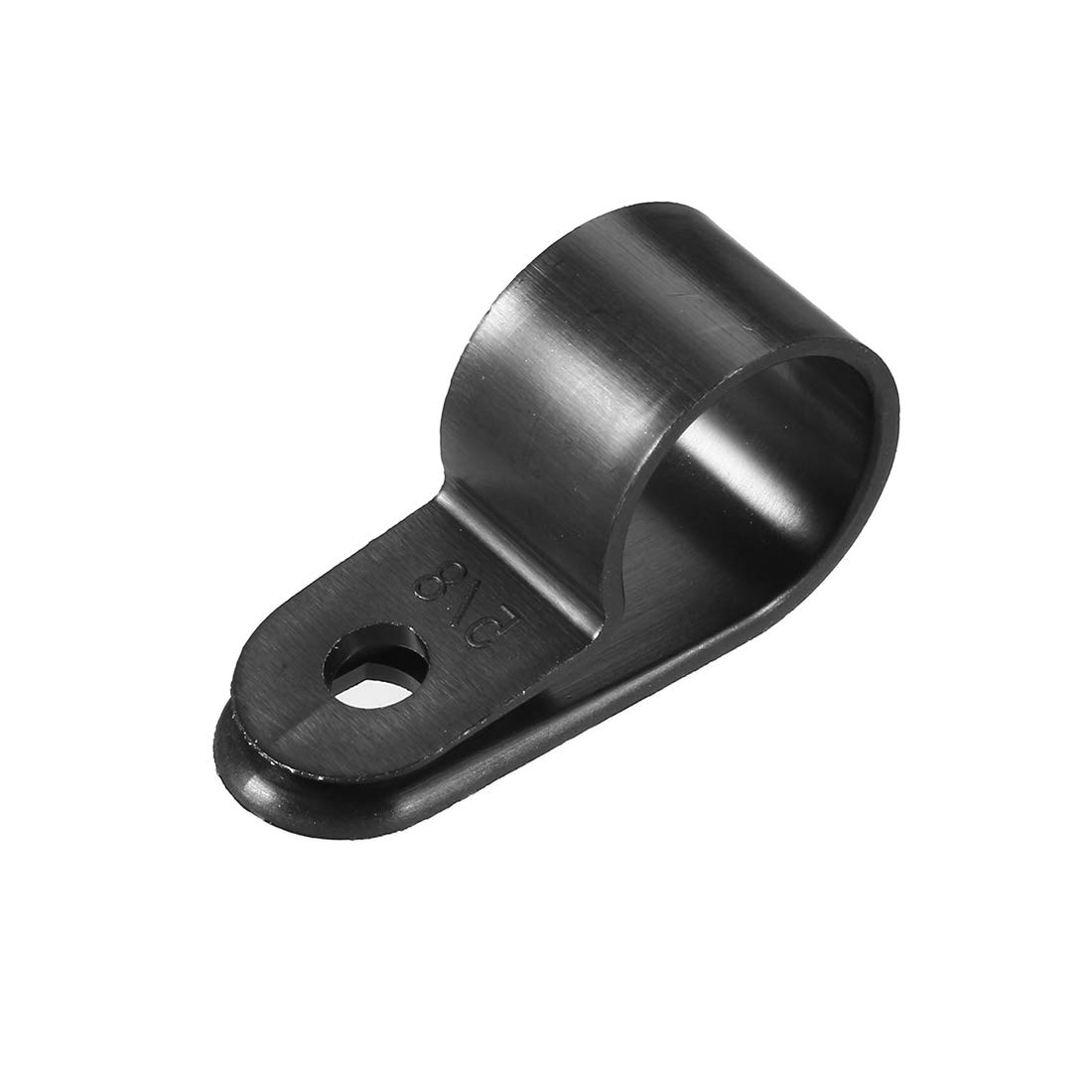 sourcing map 20pcs Nylon R-Type Cable Clamp Organizer Cord Clips for Wire Management 15.8mm CC-4