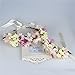 Ever Fairy Women Flower Wreath Crown Floral Wedding Garland Headband Wrist Band Set