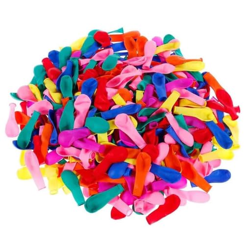 Water Balloons Bombs Mini Latex Balloons 500pcs Balloon Pack Easy Fill Water Bomb Balloon for Boys Girls Summer Swimming Beach Pool Toy Splash Party Water Fight Games
