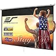 Elite Screens Manual B 100-INCH Manual Pull Down Projector Screen Diagonal 16:9 Diag 4K 8K 3D Ultra HDR HD Ready Home Theater