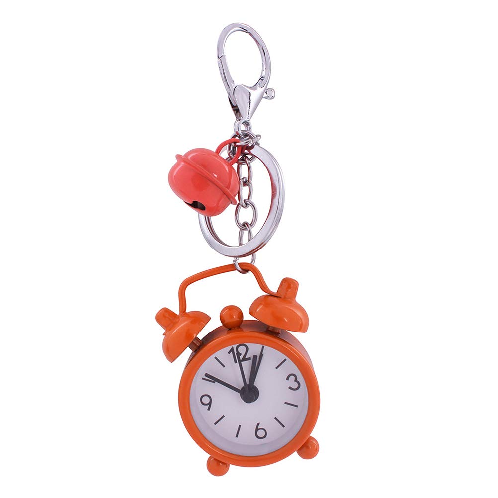 Pocket Watch Chain Mini Clock Keychain Alarm Clock Keyring Creative Key