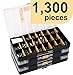 Deluxe Hardware Assortment Kit with Professional"No Mix" Case (1,300 Piece, 60 Sizes, Nuts, Bolts, Washers & Screws) primary