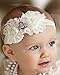 Ohio State Buckeyes Baby/ Toddler Shabby Flower Bow Headband (Newborn - 3 mo./ 13
