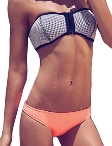 CYYNO Womens Straps 2PCS Swimsuit Bikini Set Beachwear