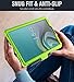 Galaxy Tab S4 10.5 Case, Poetic TurtleSkin Series [Corner/Bumper Protection][Grip][Bottom Air Vents] Protective Silicone Case for Samsung Galaxy Tab S4 10.5 Inch (2018) - Green
