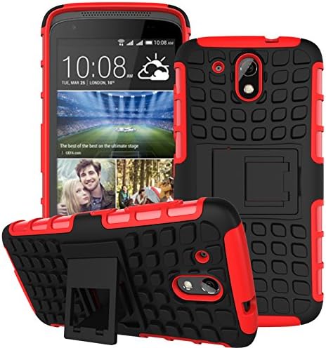 HTC Desire 526 Case,Lookly(TM)Hybrid kickstand Case,TPU[shockproof]+Rubberized PC[soft handfeel]Tough Rugged Dual Layer Case Cover for HTC Desire 526/HTC D526h/HTC Desire 526G/HTC V02 (4)