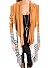 joyliveCY Womens Boho Cardigan Long Sleeve Kimono Coat Outwear Irregular Jacket Yellow L