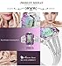Aurora Tears Lady Multicolored Rainbow Topaz Zircon Gemstone Diamond Silver Ring DR0001M-7