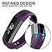 Greeninsync Compatible with Alta Bands,Replacement for Alta Accessory Band Large for Alta/Alta HR/Ace Wristbands W/Metal Clasp and Ultrathin Fastener (Deep-Purple)