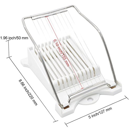 image for MyLifeUNIT Multi-purpose Canned Meat Slicer, Egg Slicer with 10 Durabl
