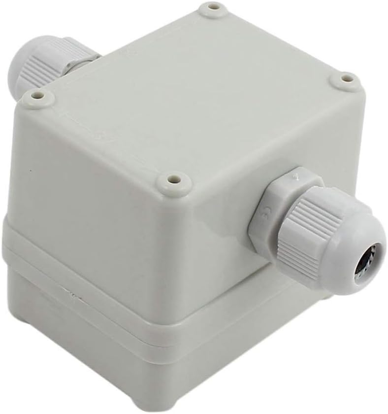 Outdoor Project Box,Uotyle Electrical Junction Box +PG9 Connector Gland Plastic Grey Dustproof Electric IP65 Waterproof Project Enclosure Outdoor Case,60 x 50 x 55mm
