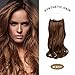 COCO Synthetic Hair Extensions Curly Wavy 20 Inches (Ash Brown)