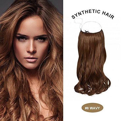 COCO Synthetic Hair Extensions Curly Wavy 20 Inches (Ash Brown)