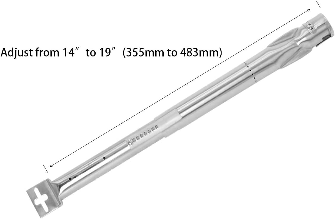 onlyfire 4pcs Universal Stainless Steel Gas Grill Burner Tube Replacement, Extendable from 36 cm to 50cm, Diameter 12 mm - Image 5