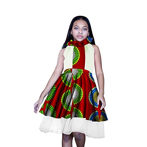 Baby Girl Dress African Clothing Dashiki Autumn Girl Clothes Kids Children Flower Skirts wyt52