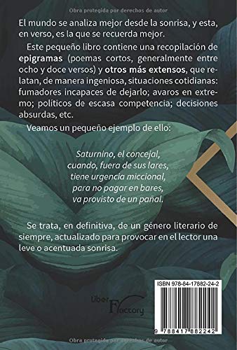 Amazon Com Epigramas Y Otros Poemas Festivos Spanish Edition 9788417882242 Garcia Polo Juan Libros