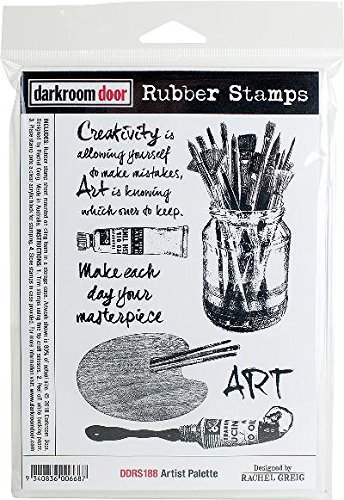 Darkroom Door Cling Stamps 7.3"X5.1"-Artist Palette