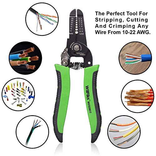 image for WilFiks 3 In 1 Wire Stripper, Professional Tool For Stripping, Cutting