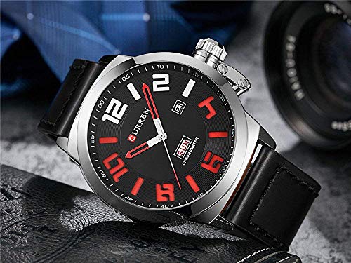 Curren Original Hombre Deporte Casual Cuero Impermeable Fecha Fecha Reloj de Pulsera 8270 - Imagen 5