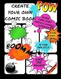 Create Your Own Comic Book: Blank Comic Strips | Sketch & Doodle Notebook | Storyboard Template Pane by Creative Hero