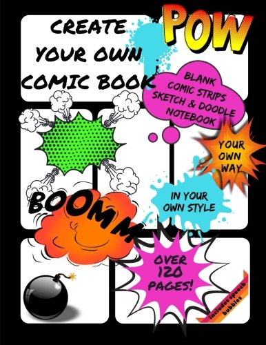 Create Your Own Comic Book: Blank Comic Strips | Sketch & Doodle Notebook | Storyboard Template Pane by Creative Hero