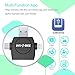 SDHC SDXC & Micro SD Card Reader - IVYOCK Memory Card Camera Reader Adapter for iPhone X/iPad/Galaxy S8/Android/PC/MacBook with Lightning,Micro USB,USB Type C,USB 3.0 Connector Trail Camera Viewer