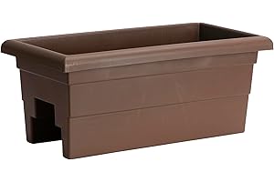 Root & Vessel Countryside Rail Planter, Brown, 24"