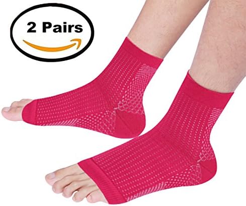 Ankle Arch Support Sleeve Socks - 2 pairs Ankle Brace Support Socks Foot Heel Pain Martial Arts Socks Women,Increase Blood Circulation,Reduce Foot Swelling