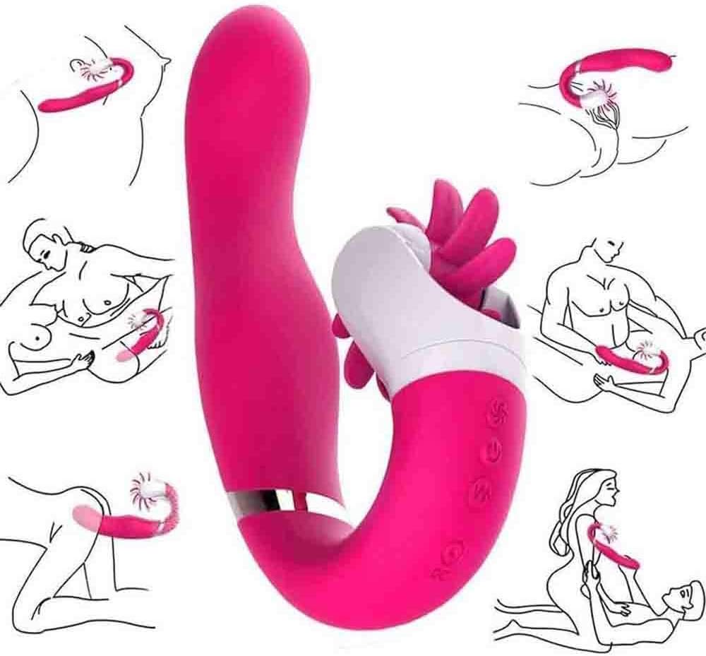 Wand Massger Handheld Stimulators for Sex,Tongue Licking Vibrantor Adult Women Toys Thrusting,Multi Speeds G Spotter Stimulation for Body Pleasure,Tshirt