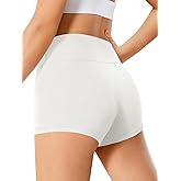 Haloumoning Girls Athletic Shorts Kids High Waist Biker Dance Gymnastics Shorts Comfy Yoga Active Shorts 5-14 Years