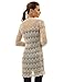 PattyBoutik Women Open Stitch Crochet Lace Cardigan (Beige Small)