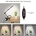 CeSunlight LED Clip on Desk Lamp, Bed Headboard Light with Clamp for Reading, 3000K – 6500K Color Temperature Setting, Stepless Brightness Control, Long USB Cord and AC Adapter Included (Black)