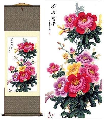 Paintings - Orsit Asian Wall Silk Reel Painting, Ronghua Fugui…