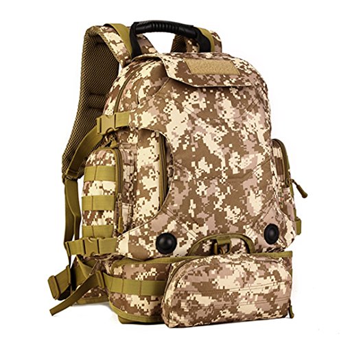 Zoweetek® Camouflage Militaire Armée Sac à dos multifonctionnel US assault pack 40L MOLLE Multicolore