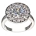 Unique Round-Shape 5 Ct. Cubic Zirconia Cz Bridal Wedding 3 Pc. Ring Set with Eternity Bands (Center Stone is 3.5 Cts.)