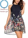 Bluetime Women's Summer Chiffon Sleeveless Party Dress