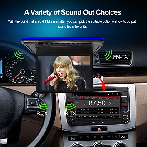 13.3 inch Car Overhead Monitor FHD Digital TFT Screen 1080P Video Car Overhead Player Roof